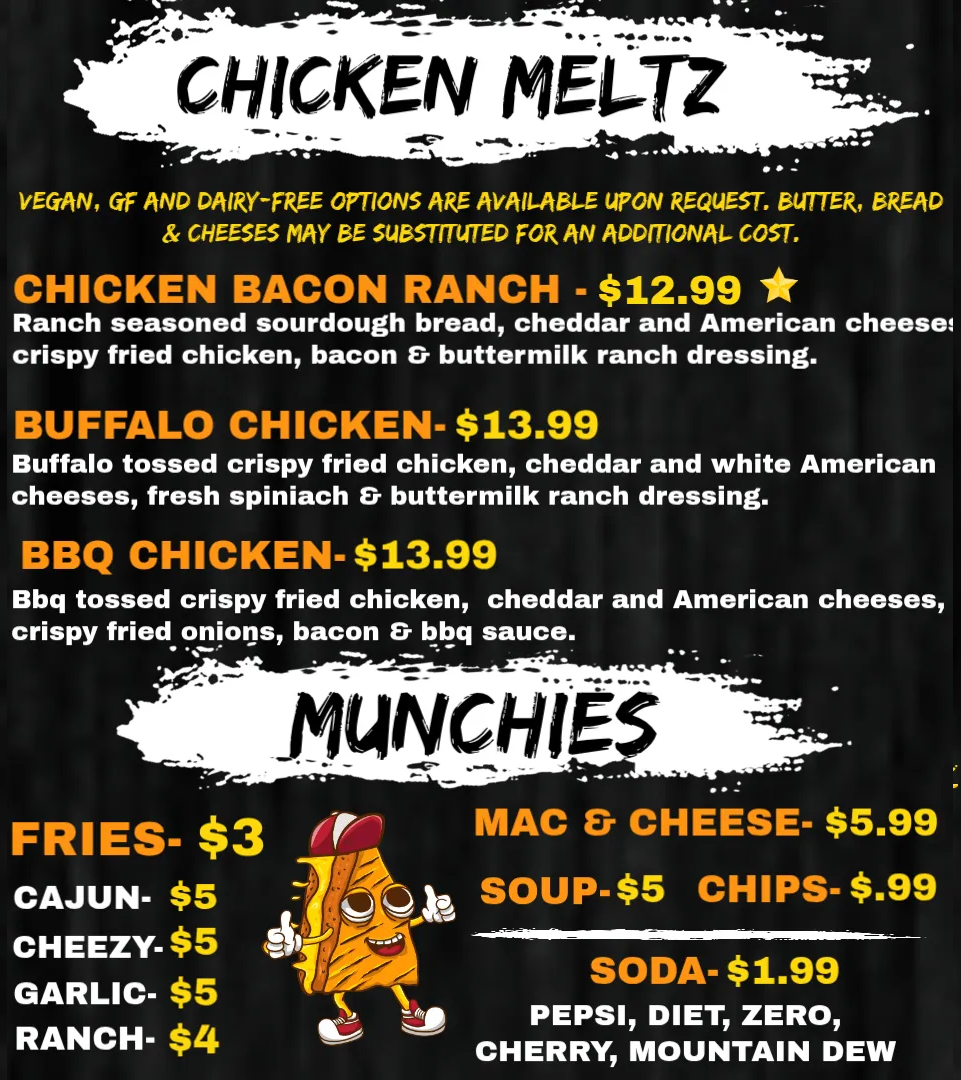 Tasty dining at Cheezy's Grilled Cheeses